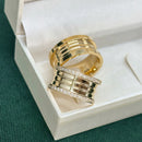 Par de Alianças 10mm Banhadas a Ouro 18k - Auriah