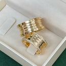 Par de Alianças 10mm Banhadas a Ouro 18k - Auriah