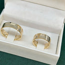 Par de Alianças 6mm Banhado a Ouro 18k - Kyvon