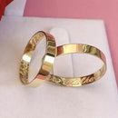 Par de Alianças 3mm Banhada a Ouro 18k - Aryel