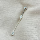 Piercing Pingo de Luz com Corrente - Umbigo