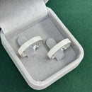 Par de Alianças 4mm em Prata 950 - Diamantadas