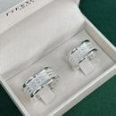 Par de Alianças 10mm de Prata 950 - Imperio