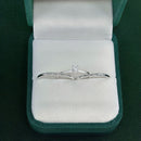 Par de Alianças 1,5mm em Prata 950 com Anel Solitário - Athena