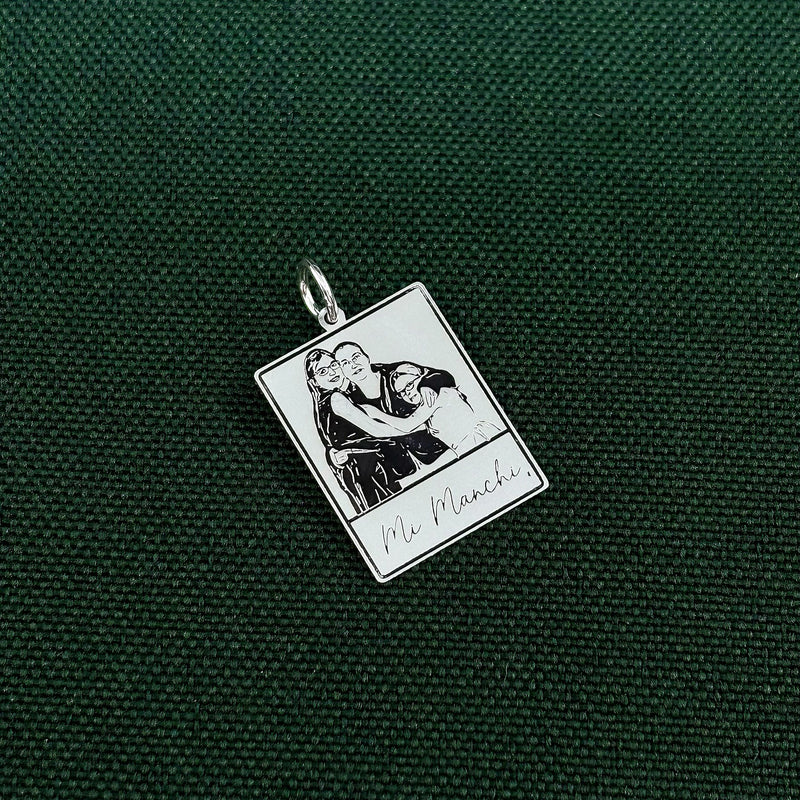 Pingente Foto Polaroid Personalizável em Prata 925