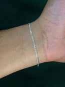 Pulseira 1x1 2,1mm em Prata Italiana 925