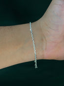 Pulseira Cadeado 2,8mm em Prata Italiana 925