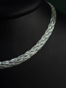 Colar de 6 fios 40cm em Prata Italiana 925