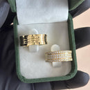 Par de Alianças 10mm Banhado a Ouro 18k - Imperium