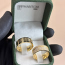 Par de Alianças 10mm Banhado a Ouro 18k - Imperium