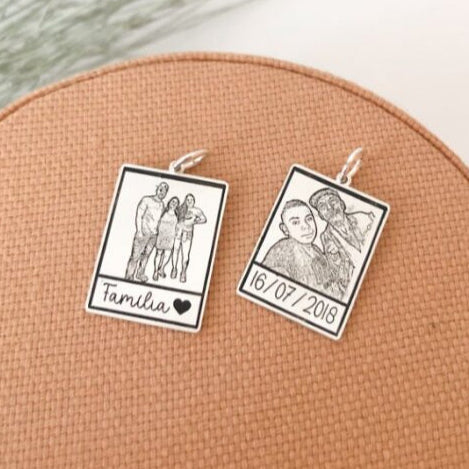 Plaquinha Família Personalizável em Prata 925